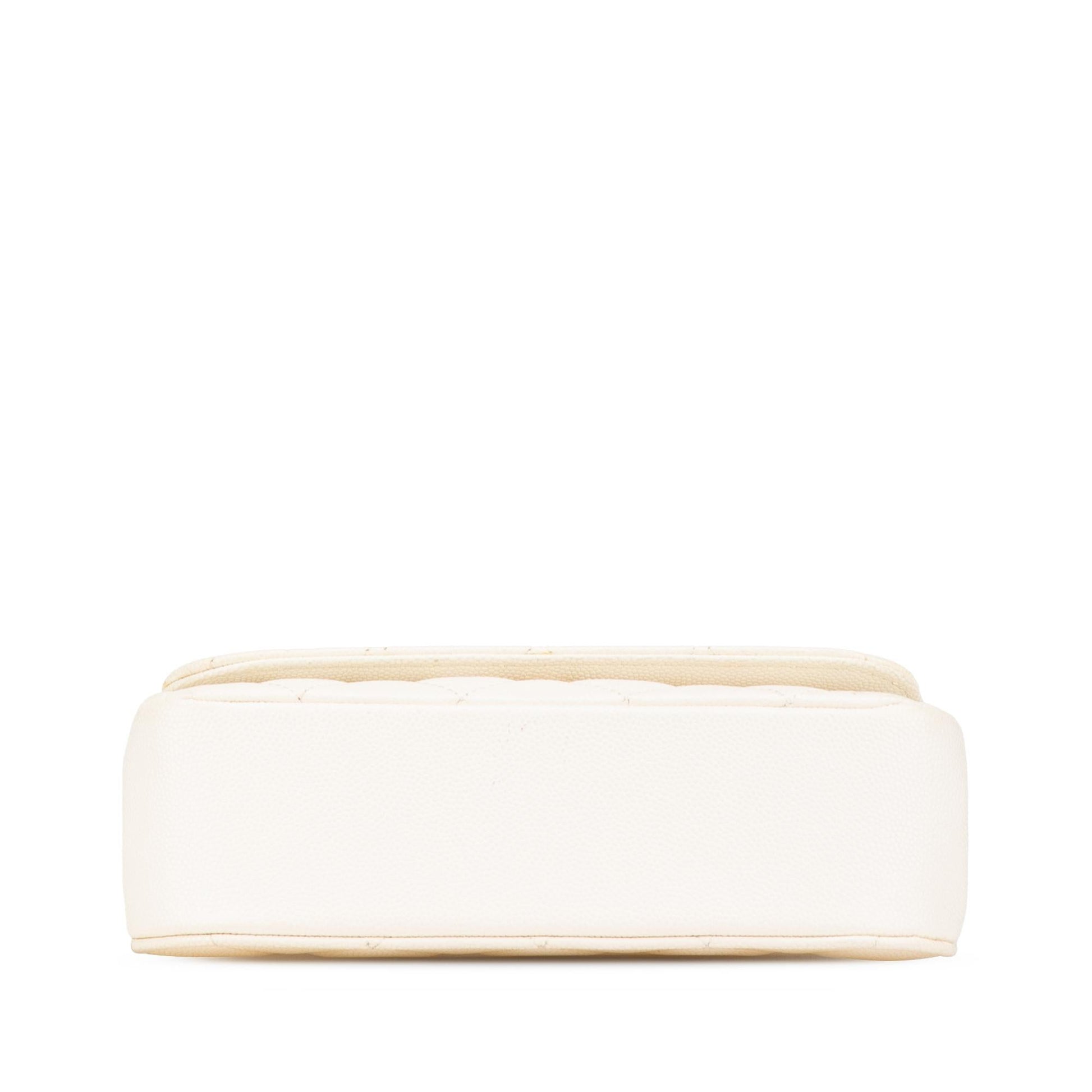 Chanel Quilted Caviar Frame Flap Clutch Bag