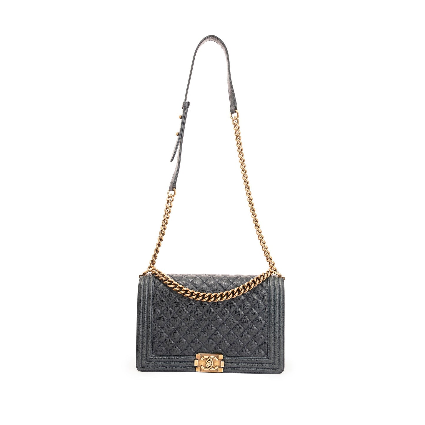 Chanel Quilted Caviar Boy Travel Bag