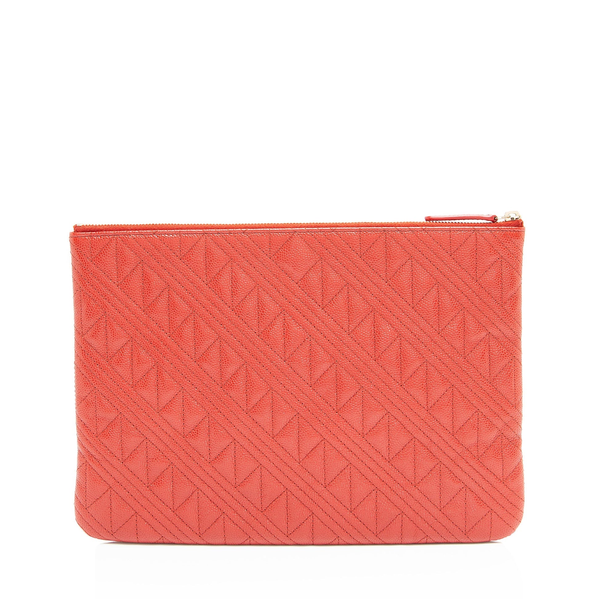 Chanel Quilted Caviar O- SHF-AsHaeD Leather Handbag