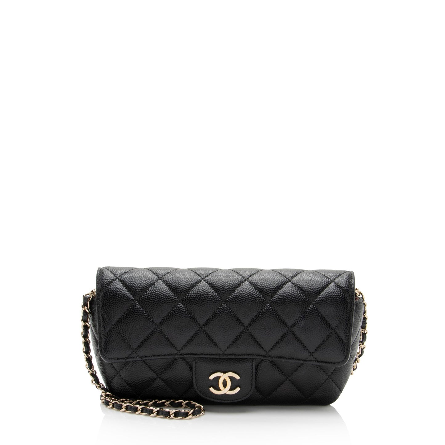 Chanel Quilted Caviar Leather Mini Bag