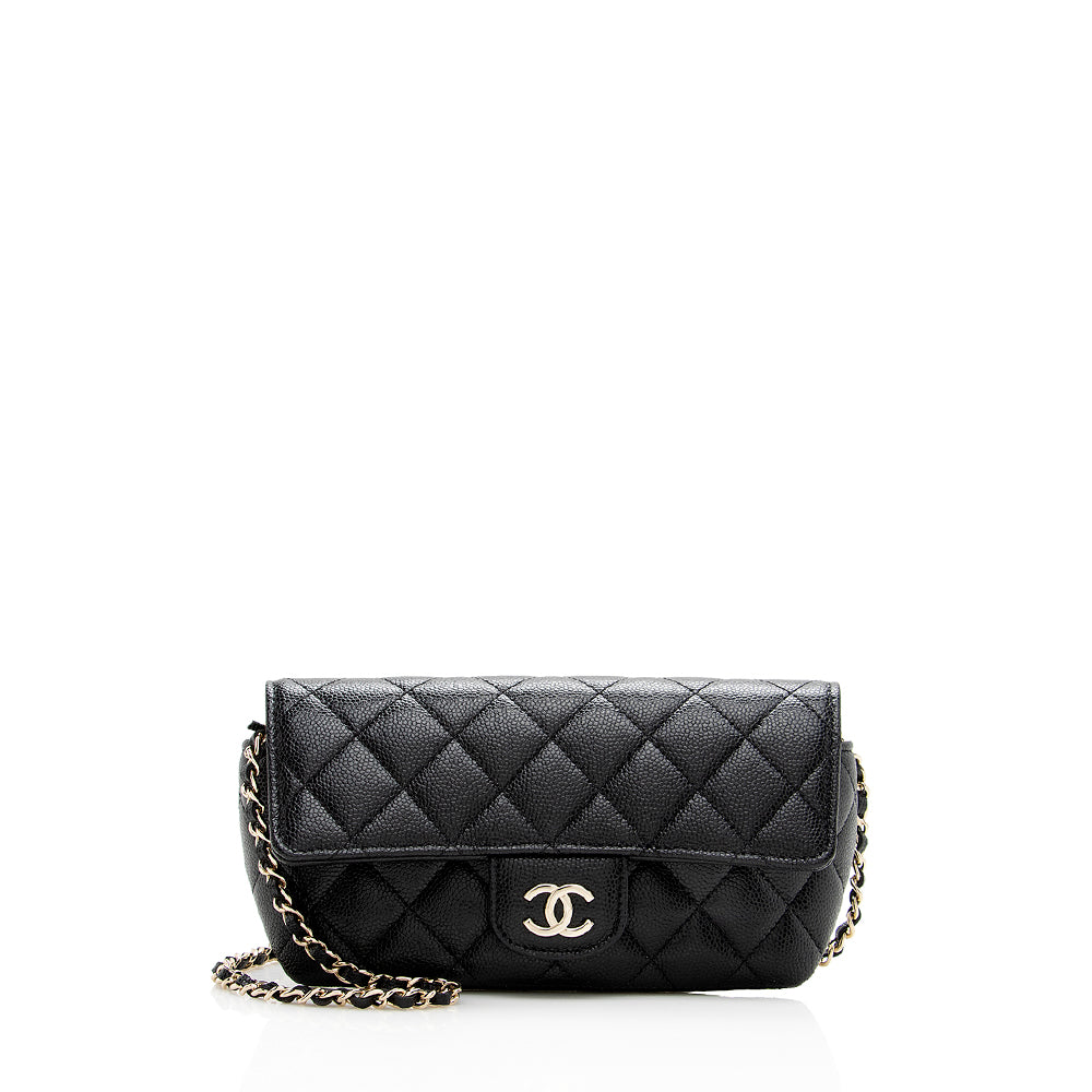 Chanel Quilted Caviar SHF Leather Mini Bag