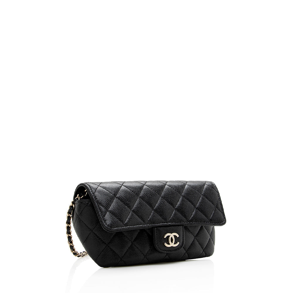 Chanel Quilted Caviar SHF Leather Mini Bag