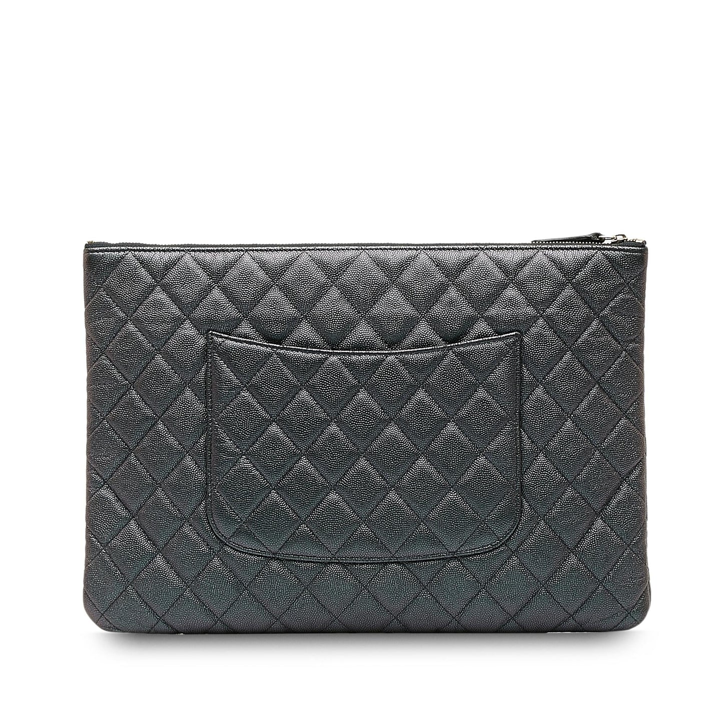 Chanel Quilted Caviar O SHG-6m9479 Clutch Bag