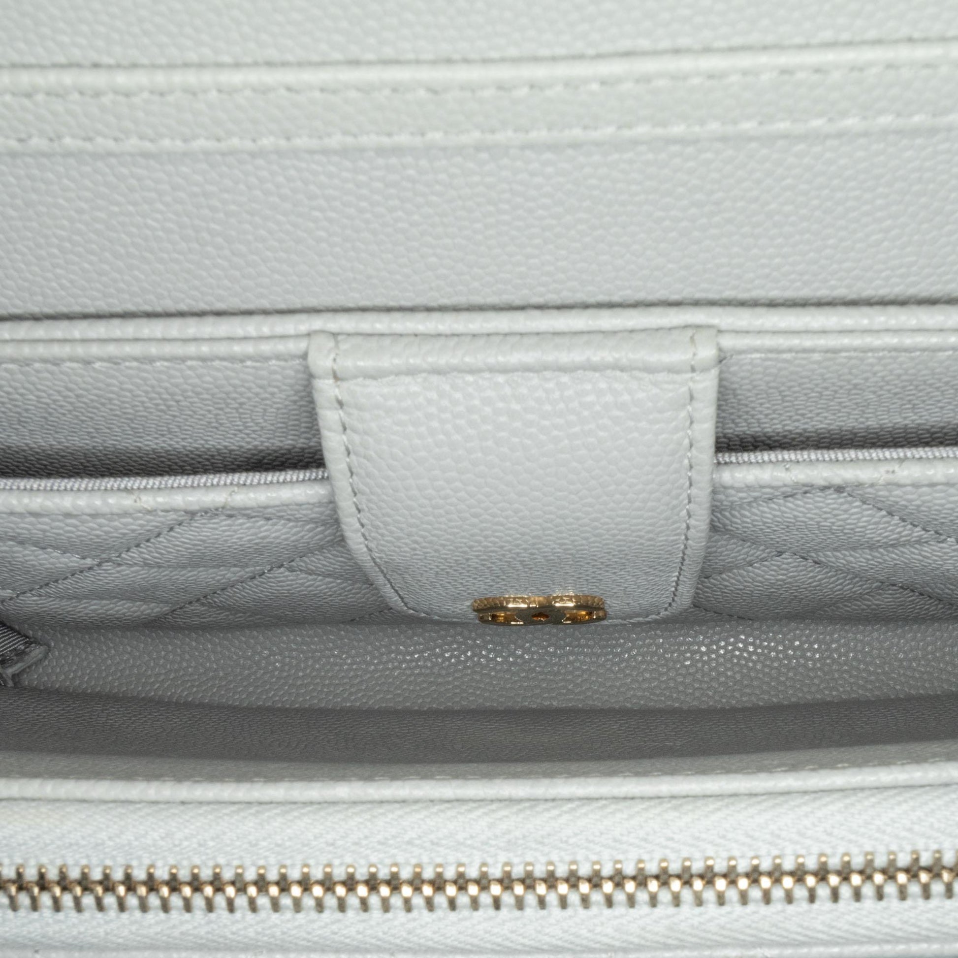 Chanel Quilted Caviar Phone Holder Wallet on Chain (SHG-7EdNxL)