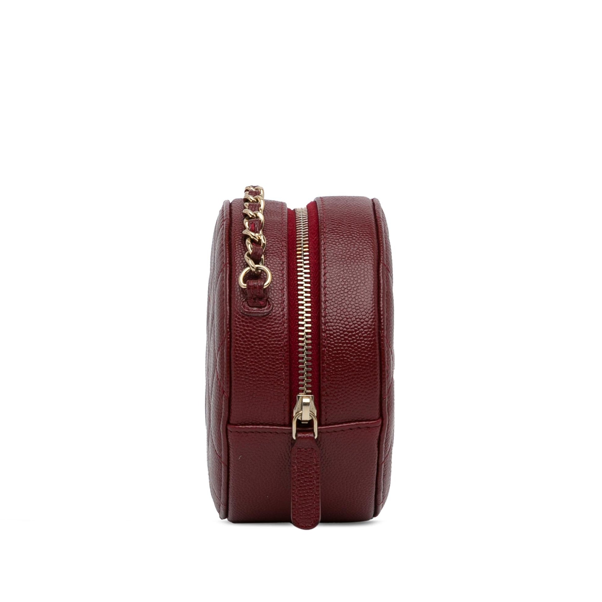 Chanel Quilted Caviar Round SHG-oNHYrK Clutch Bag