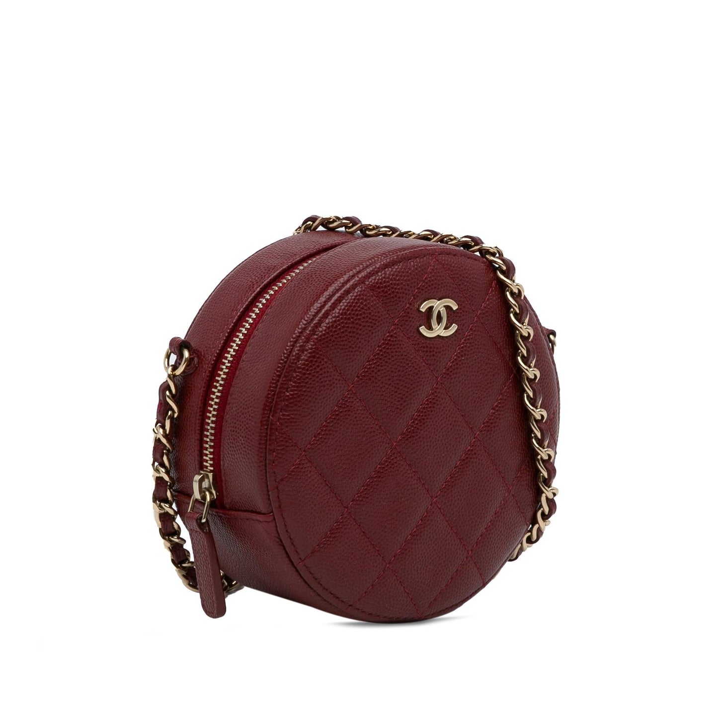 Chanel Quilted Caviar Round SHG-oNHYrK Clutch Bag