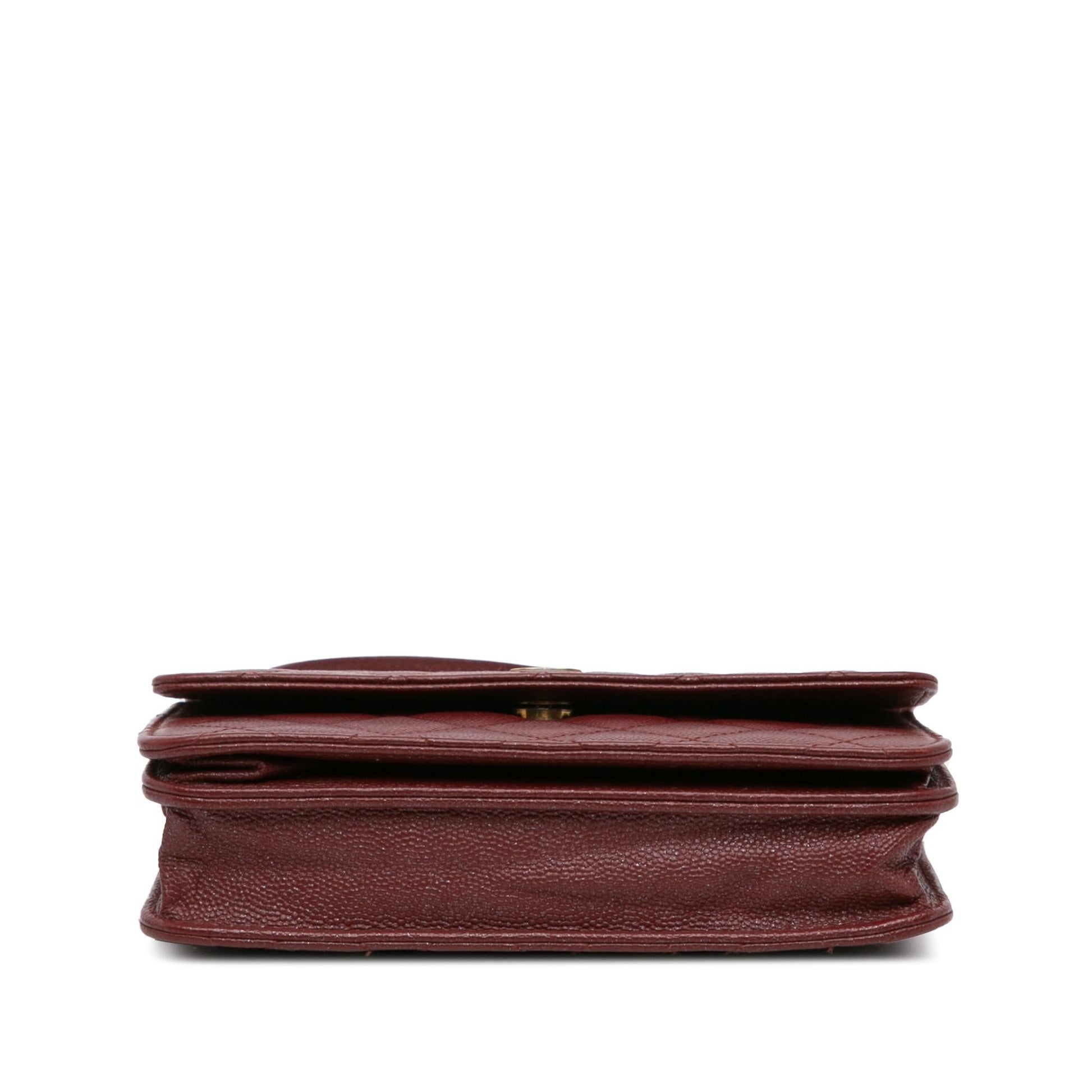 Chanel Quilted Caviar Square Wallet on Chain 228971 Right Angle 0 Parent