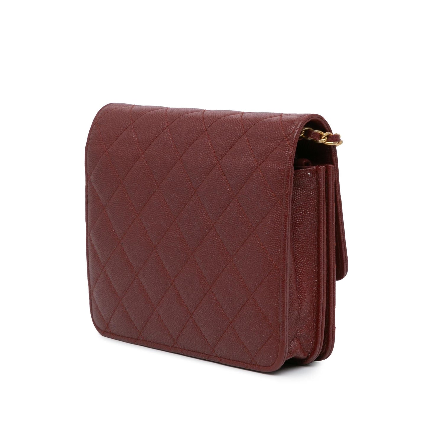 Chanel Quilted Caviar Square on Wallet Case