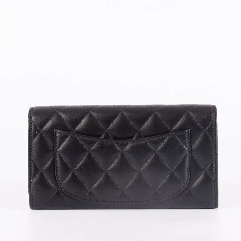 Chanel Quilted Classic Long Flap Wallet Bag
