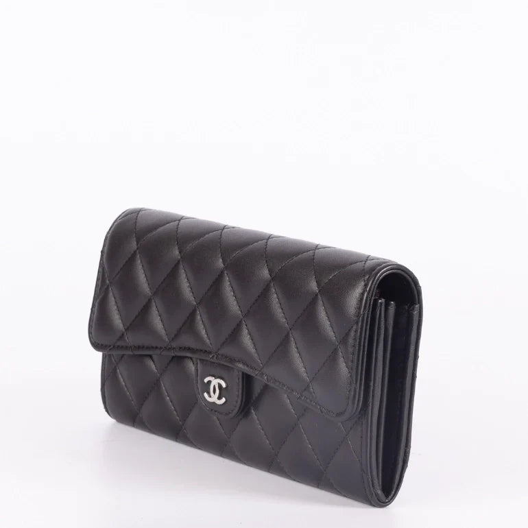 Chanel Quilted Classic Long Flap Wallet Bag