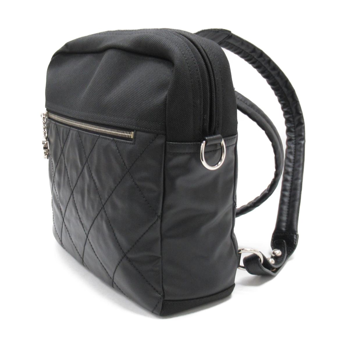 Chanel PARIS BIARRITZ CC QUILTED COATED BACKPACK Canvas Coated Canvas Apparel