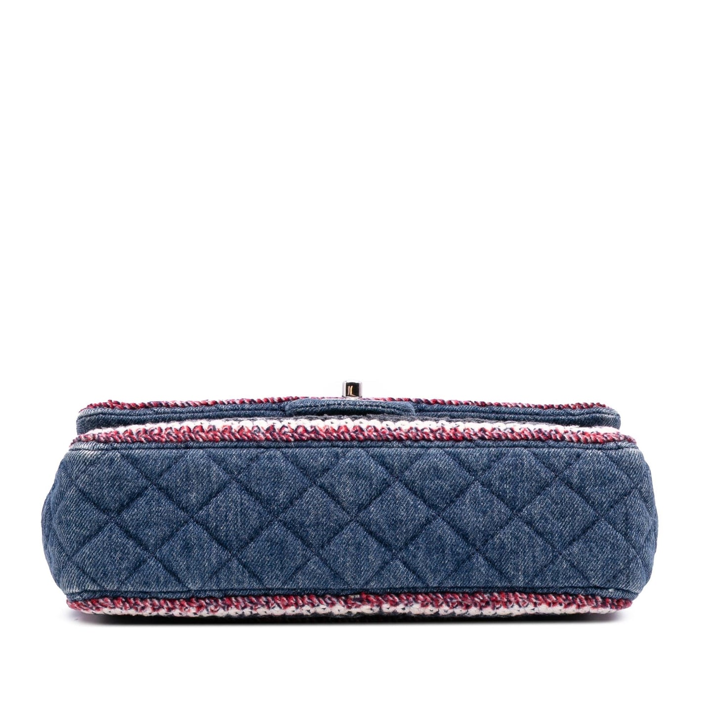 Chanel Quilted Denim Classic Single Flap Handbag