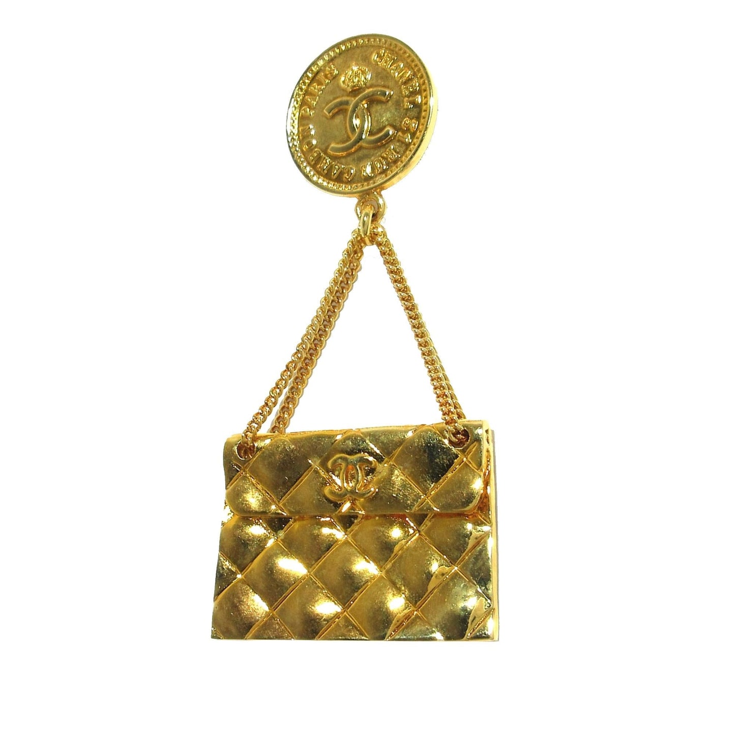 Chanel Quilted Flap CC Brooch SHG-SdVE0K Shoulder Bag