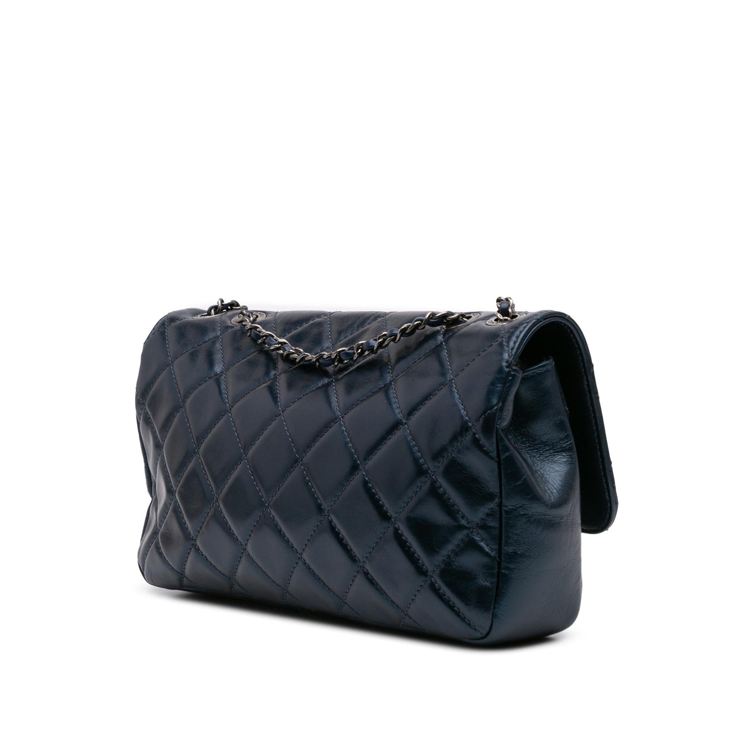 Chanel Quilted Glazed Calfskin Coco Pleats Flap Handbag Flap 2