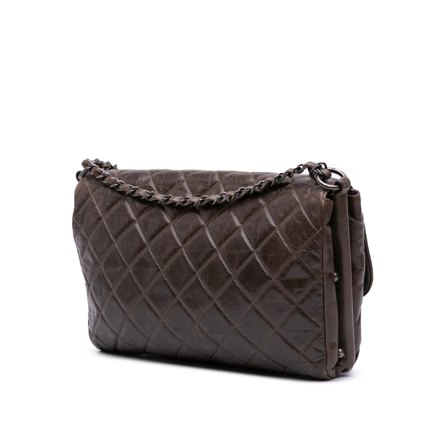 Chanel Quilted Glazed Calfskin Soft Boy Flap Handbag Flap 1