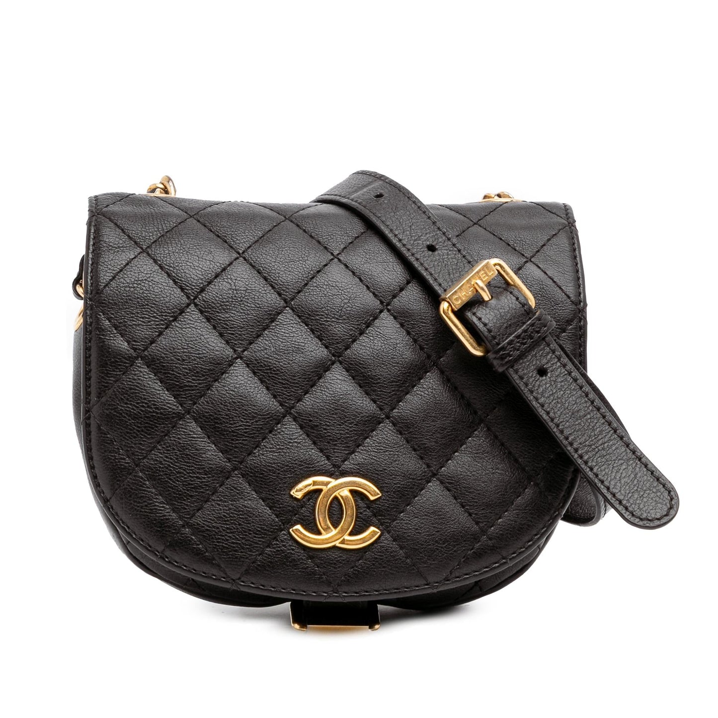 Chanel Quilted Grained Calfskin Casual Trip Messenger Bag Messenger 1
