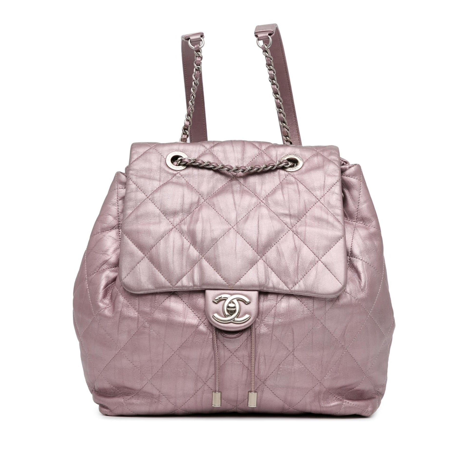 Chanel Quilted Iridescent Calfskin Ground Control Backpack