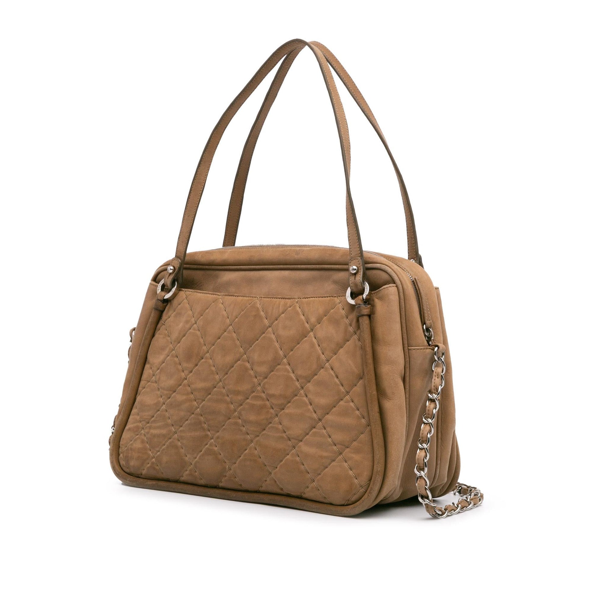 Chanel Quilted Iridescent Calfskin Relax CC Satchel Bag Satchel 1