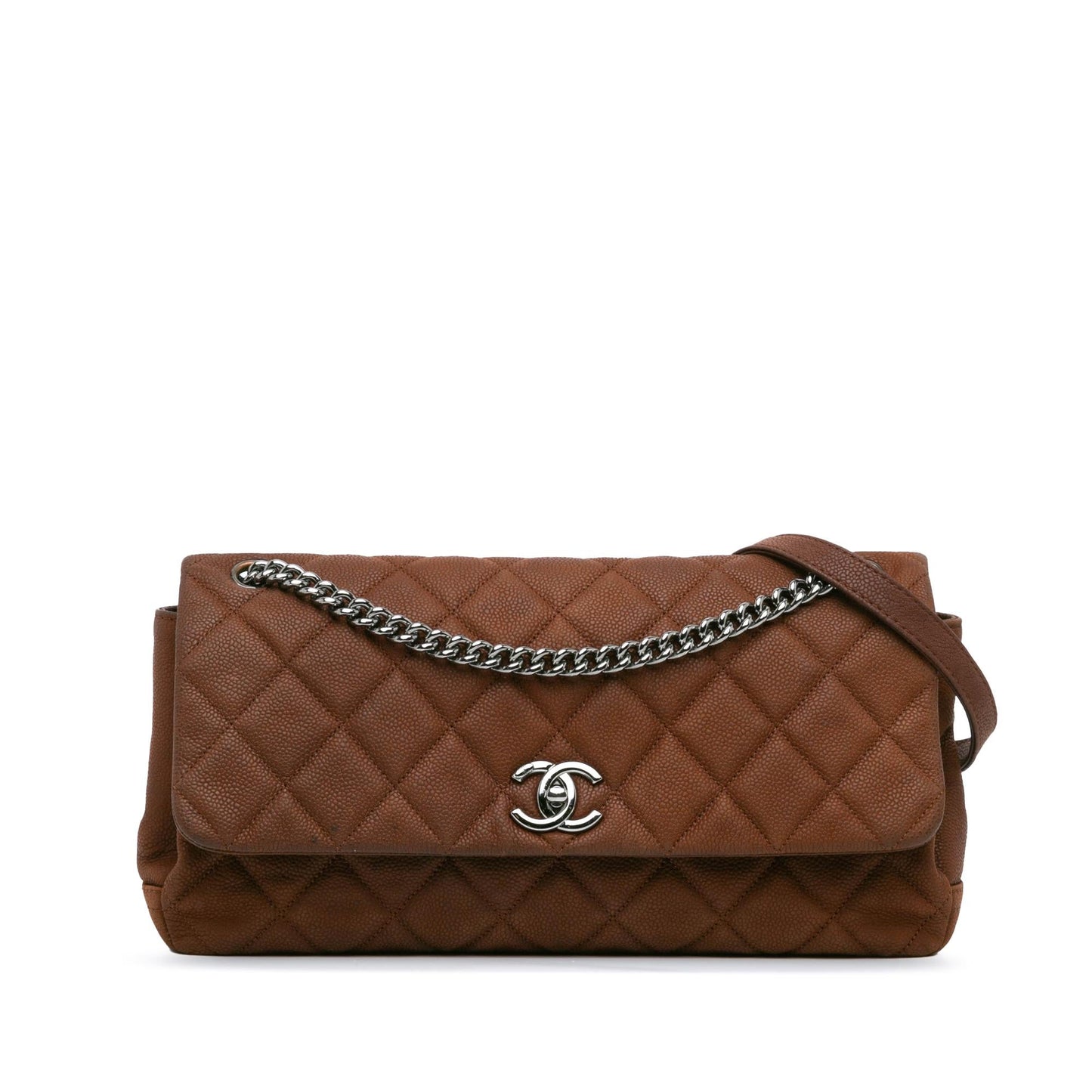 Chanel Quilted Iridescent Caviar Lady Pearly Flap Handbag