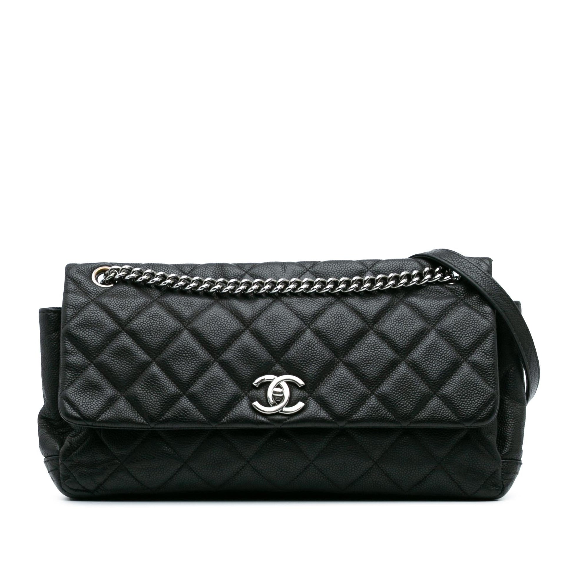 Chanel Quilted Iridescent Caviar Lady Pearly Flap Handbag Pearly Flap