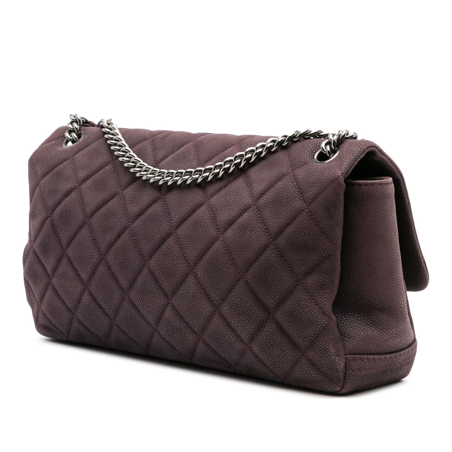 Chanel Quilted Iridescent Caviar Lady Pearly Flap Handbag Flap 2