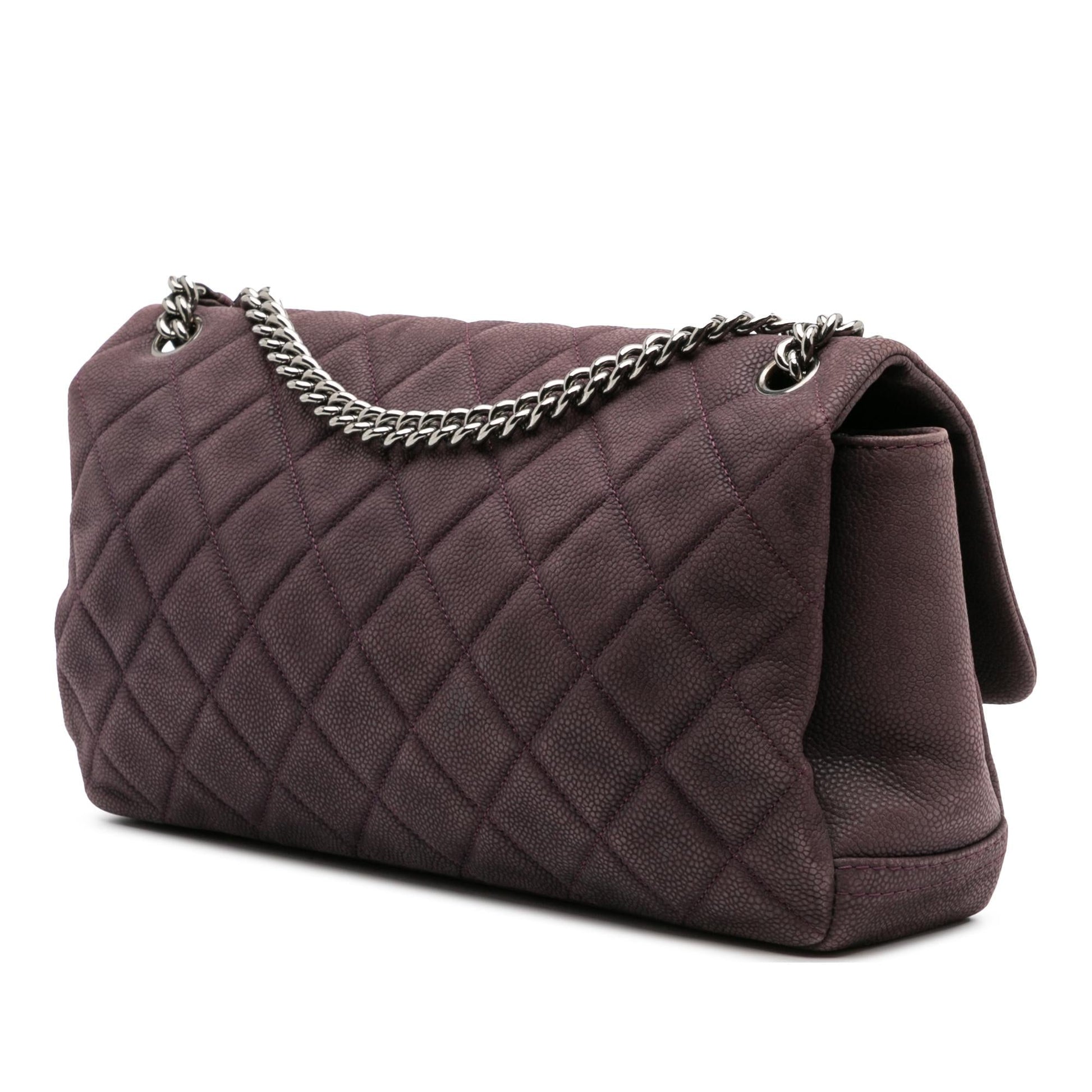 Chanel Quilted Iridescent Caviar Lady Pearly Flap Handbag Flap 2