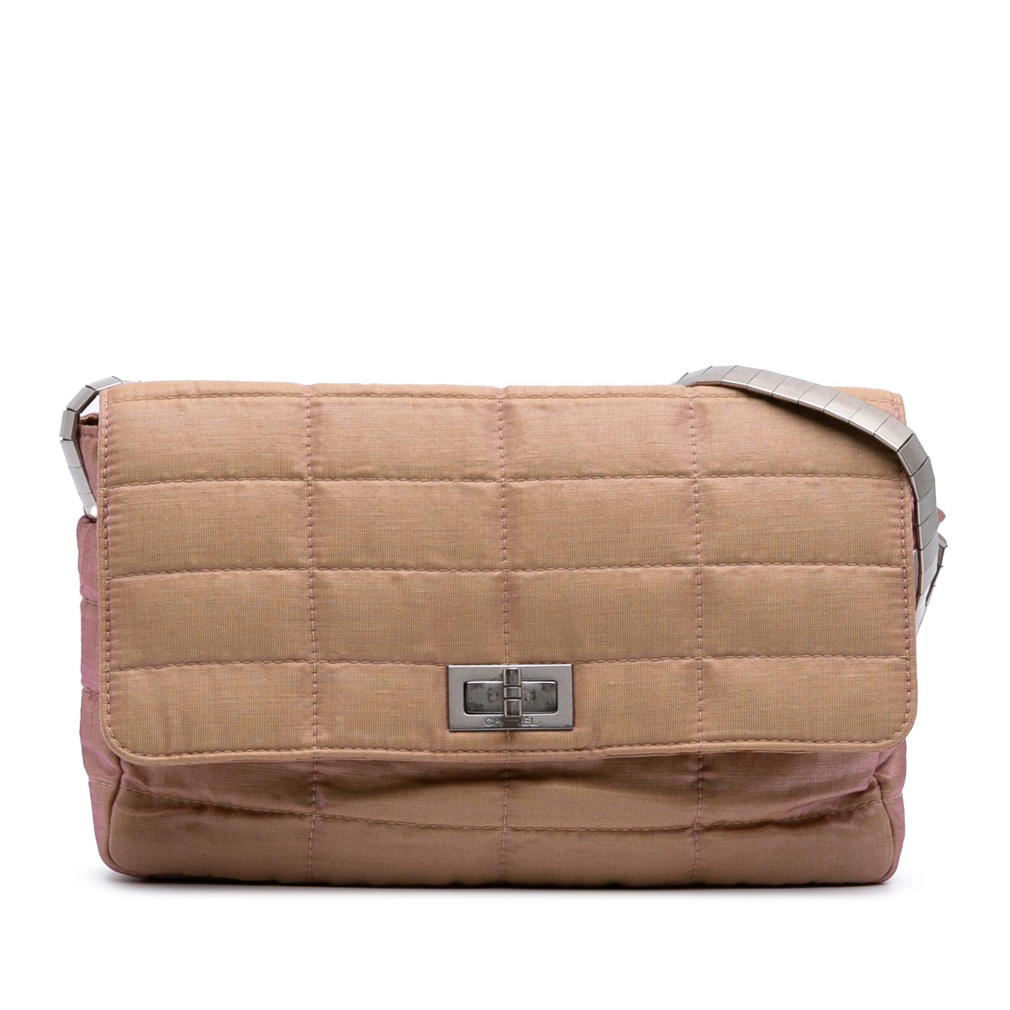 Chanel Quilted Iridescent Nylon Mademoiselle Flap Handbag