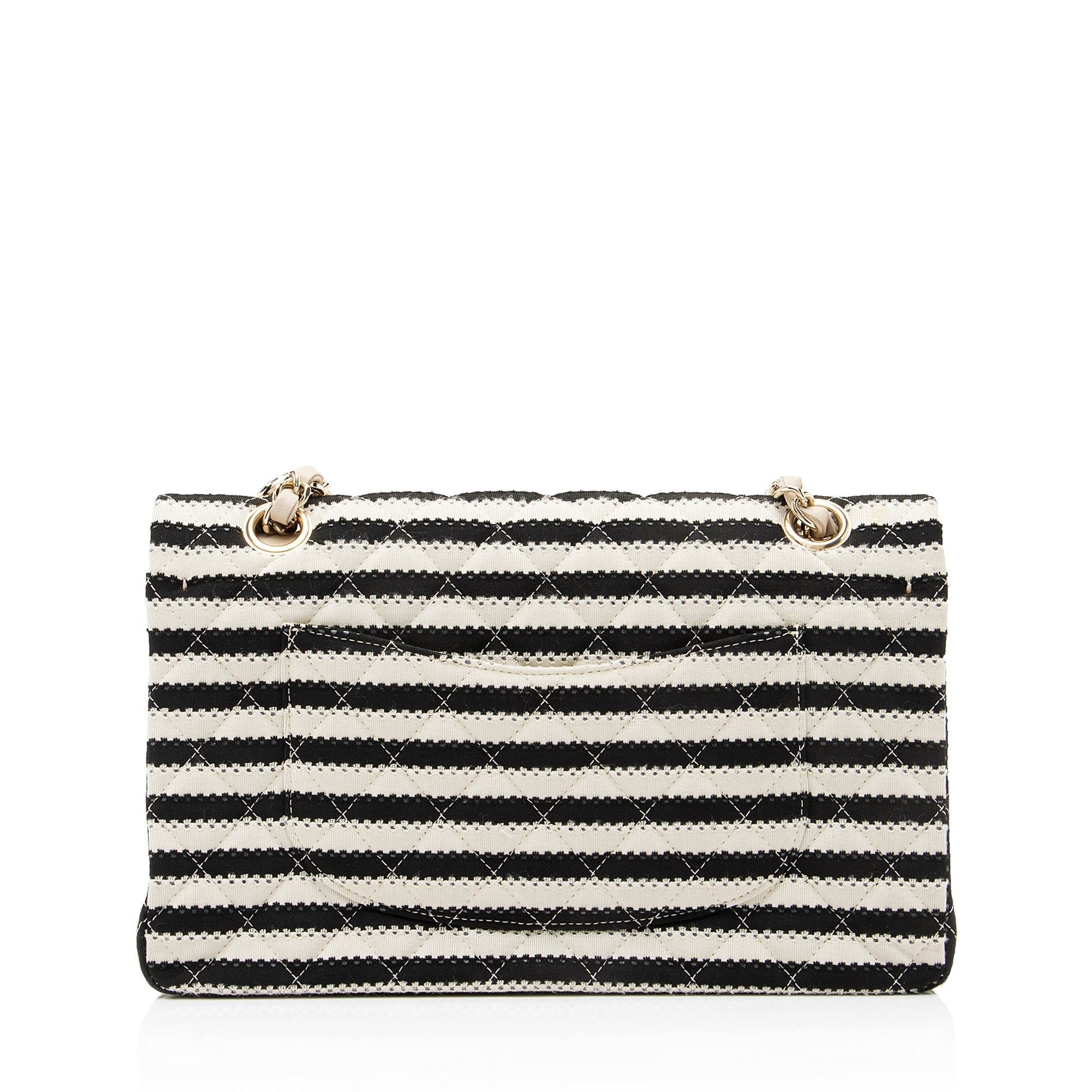 Chanel Quilted Jersey Pearl Coco Sailor Flap Shoulder Bag