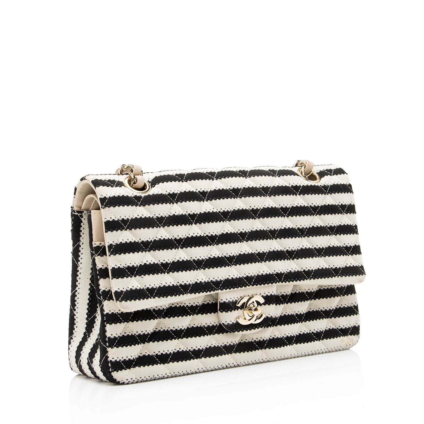 Chanel Quilted Jersey Pearl Coco Sailor Flap Shoulder Bag