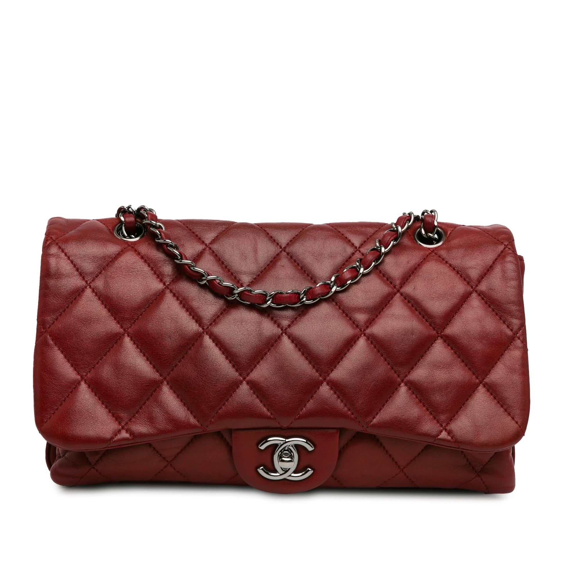 Chanel Quilted Lambskin 3 Accordion Flap SHG-1Ej2fV Handbag