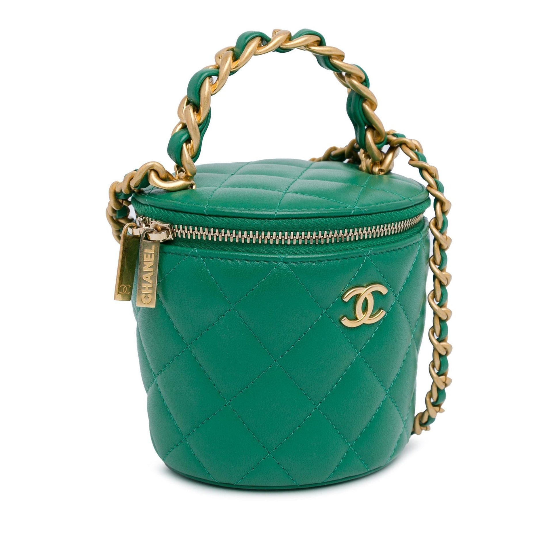 Chanel Quilted Lambskin Afternoon Tea Vanity SHG-L7I6zs Handbag