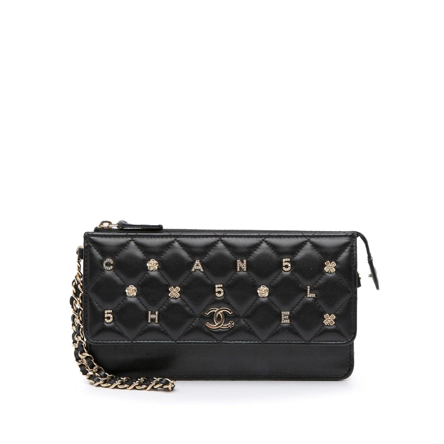 Chanel Quilted Lambskin All About On Clutch Bag Chain 1