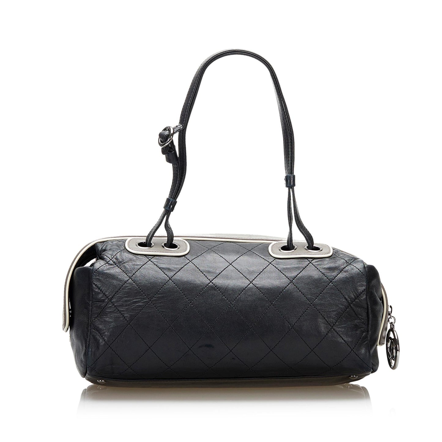 Chanel Quilted Lambskin Bowler SHG Handbag