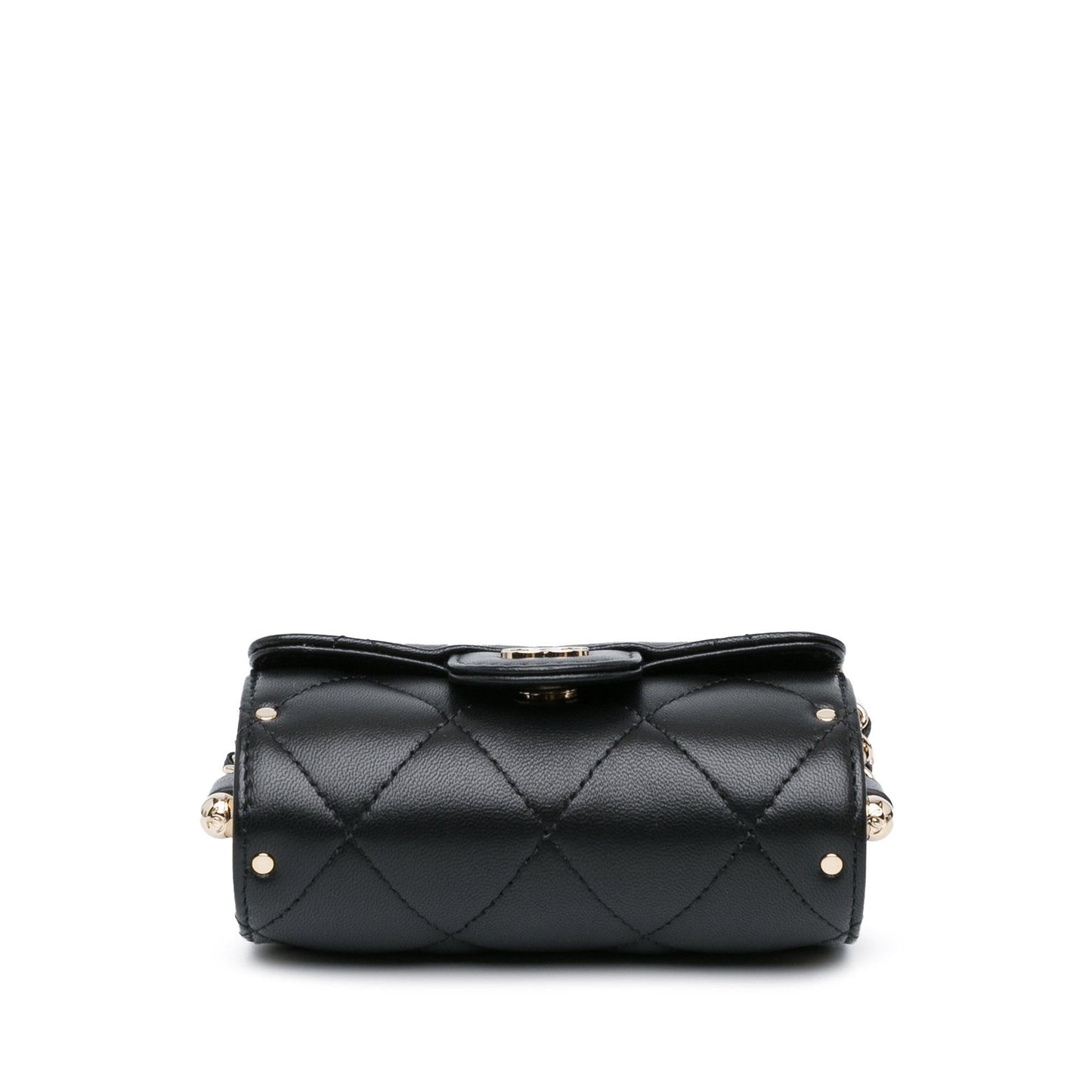 Chanel Quilted Lambskin Box Secrets Card Holder Wallet Case