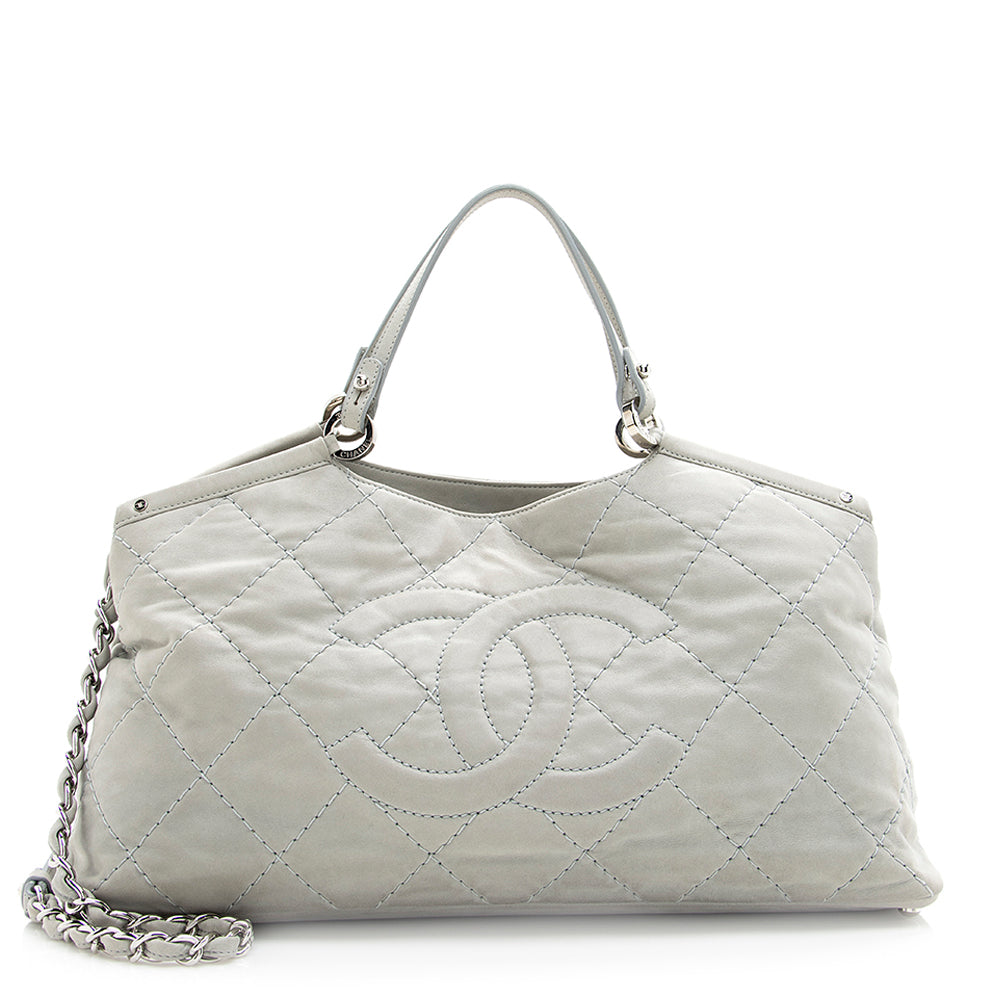 Chanel Lambskin Wild Stitch CC Satchel - Satchel Bag