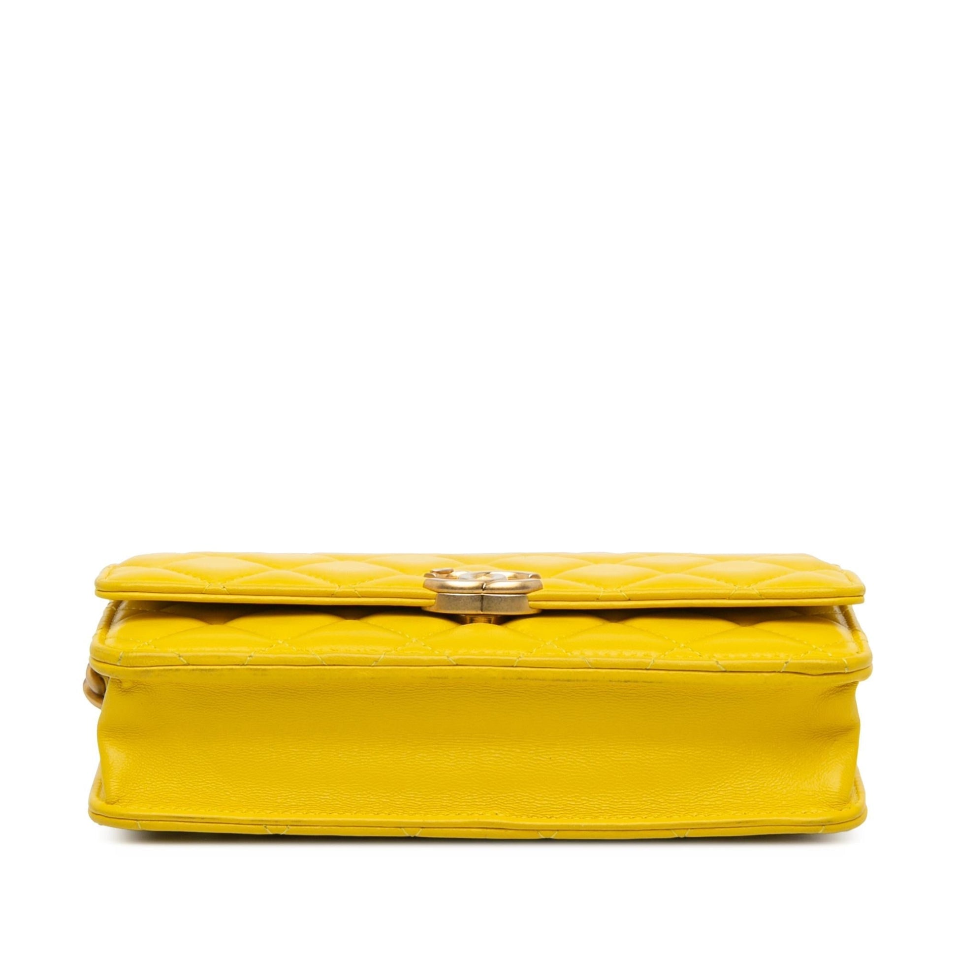 Chanel Quilted Lambskin Candy on Wallet Case Shg F7Ewrn