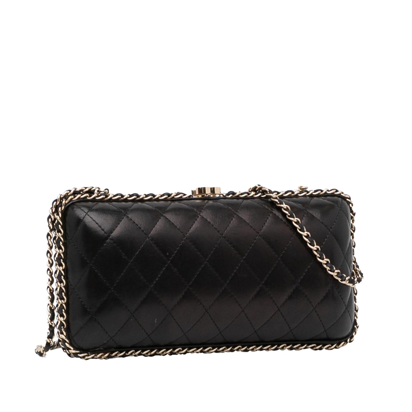 Chanel Quilted Lambskin Around SHG-vCMQzd Clutch Bag