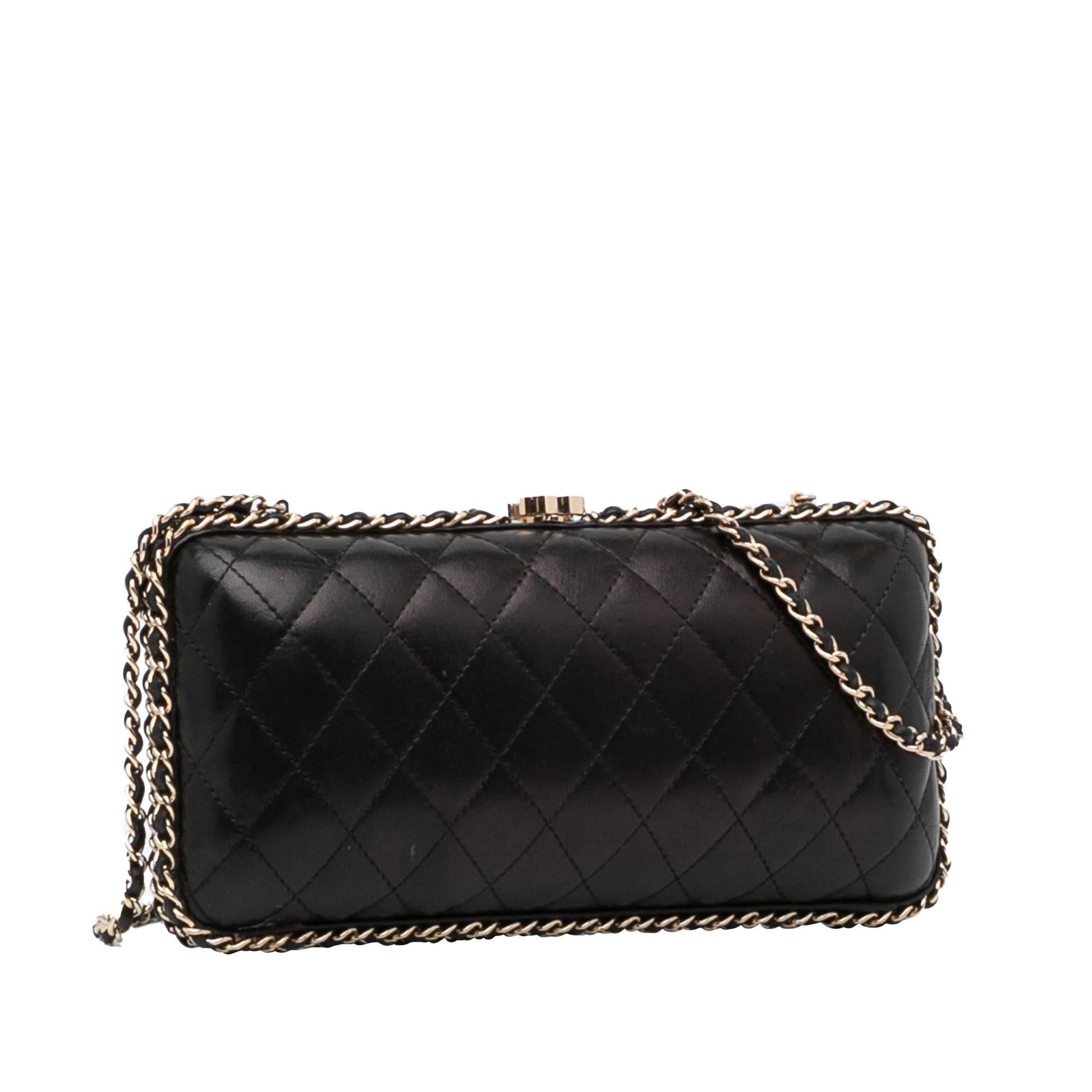 Chanel Quilted Lambskin Around SHG-vCMQzd Clutch Bag