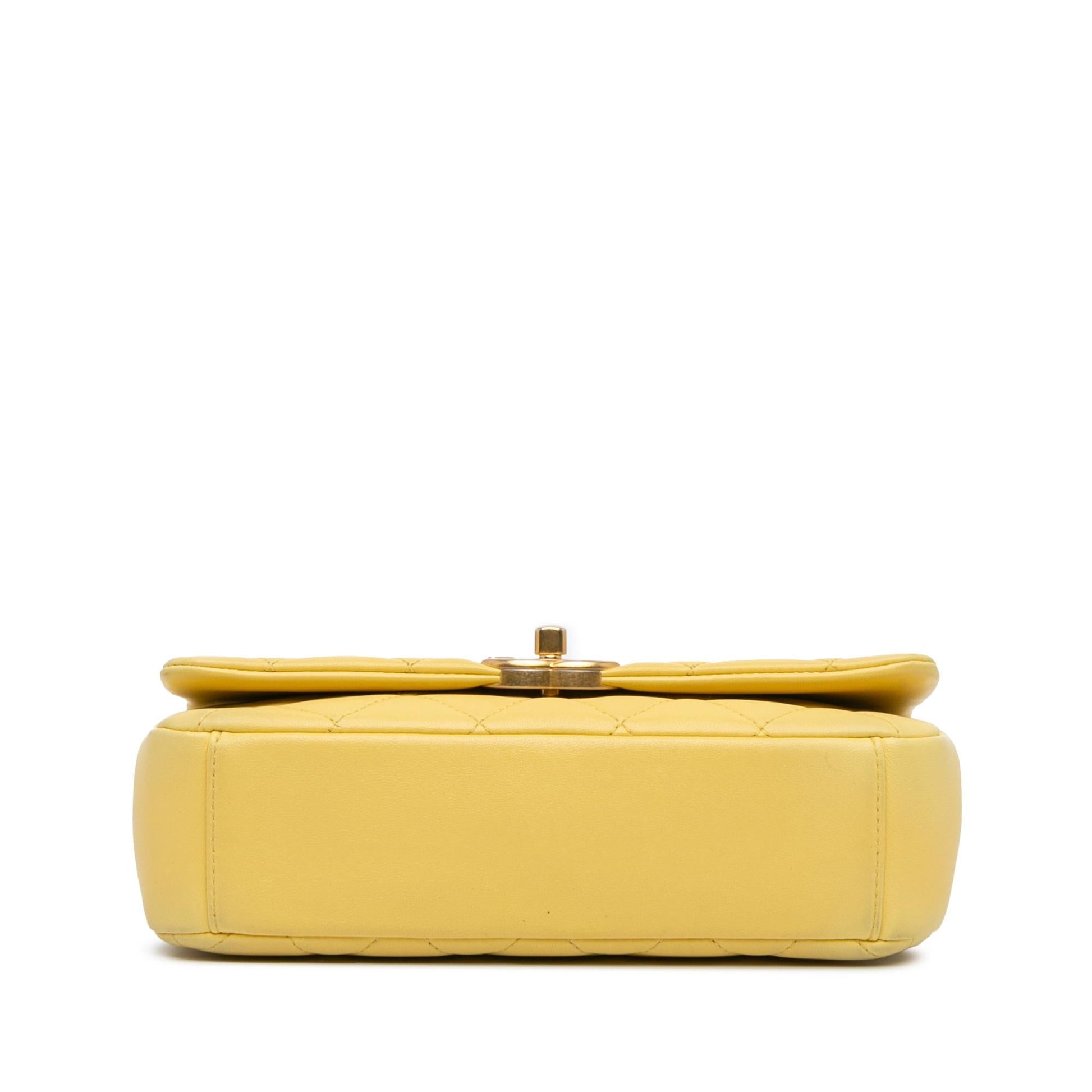 Chanel Quilted Lambskin Chain Is More Flap Handbag