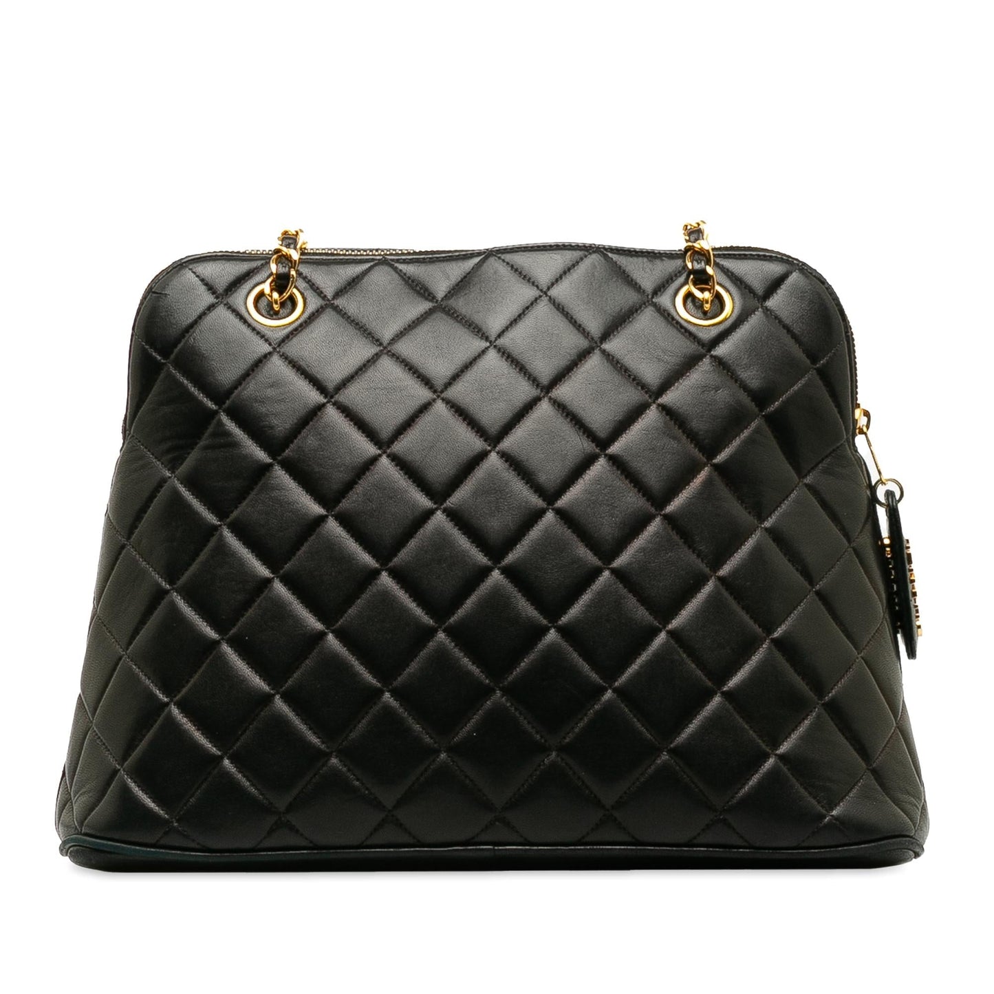 Chanel Quilted Lambskin Dome Shoulder Bag (SHG-BDgoe5)