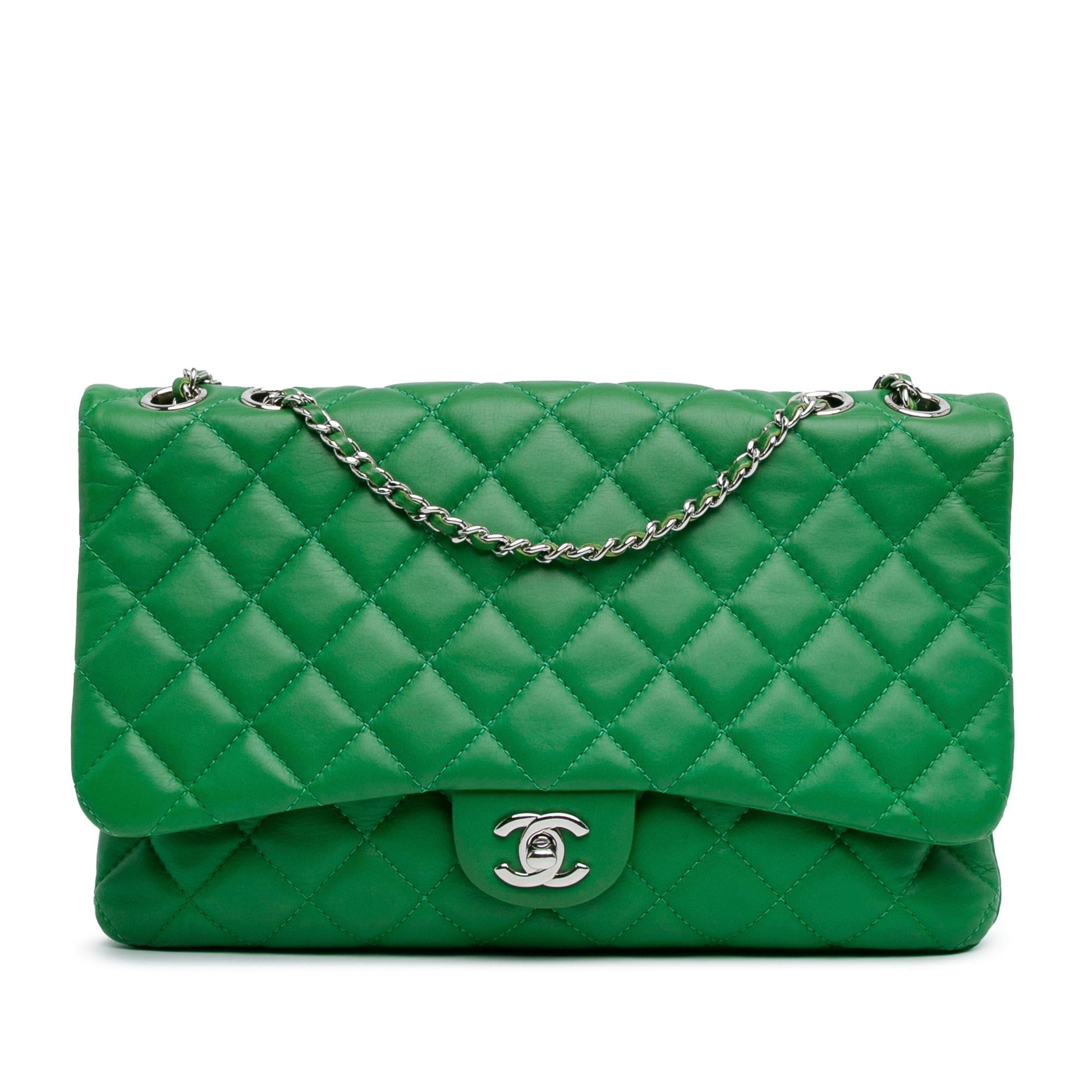 Chanel Quilted Lambskin Double Compartment Flap SHG-ylKzpw Handbag