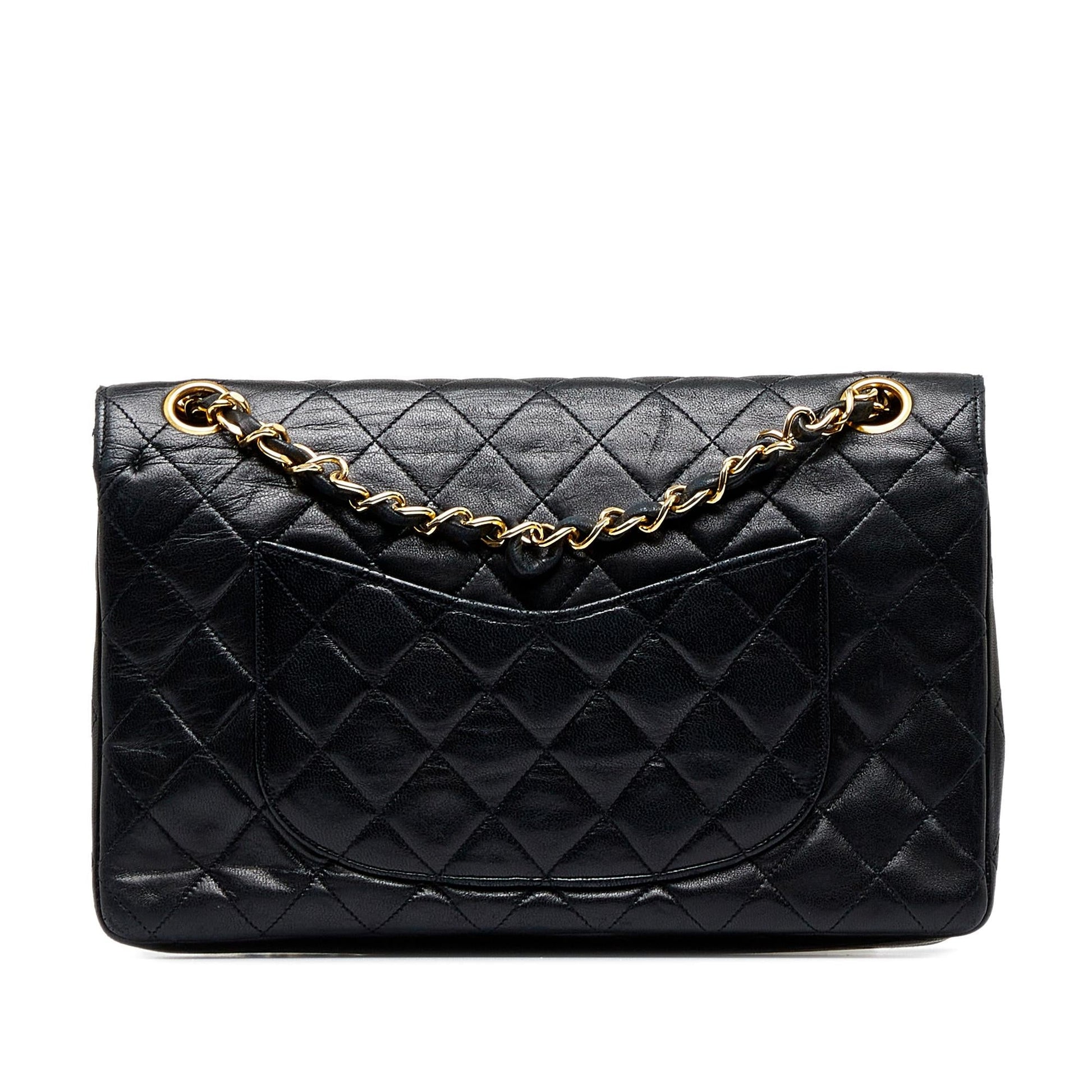 Chanel Quilted Lambskin Double Flap SHG-nAgJZX Shoulder Bag