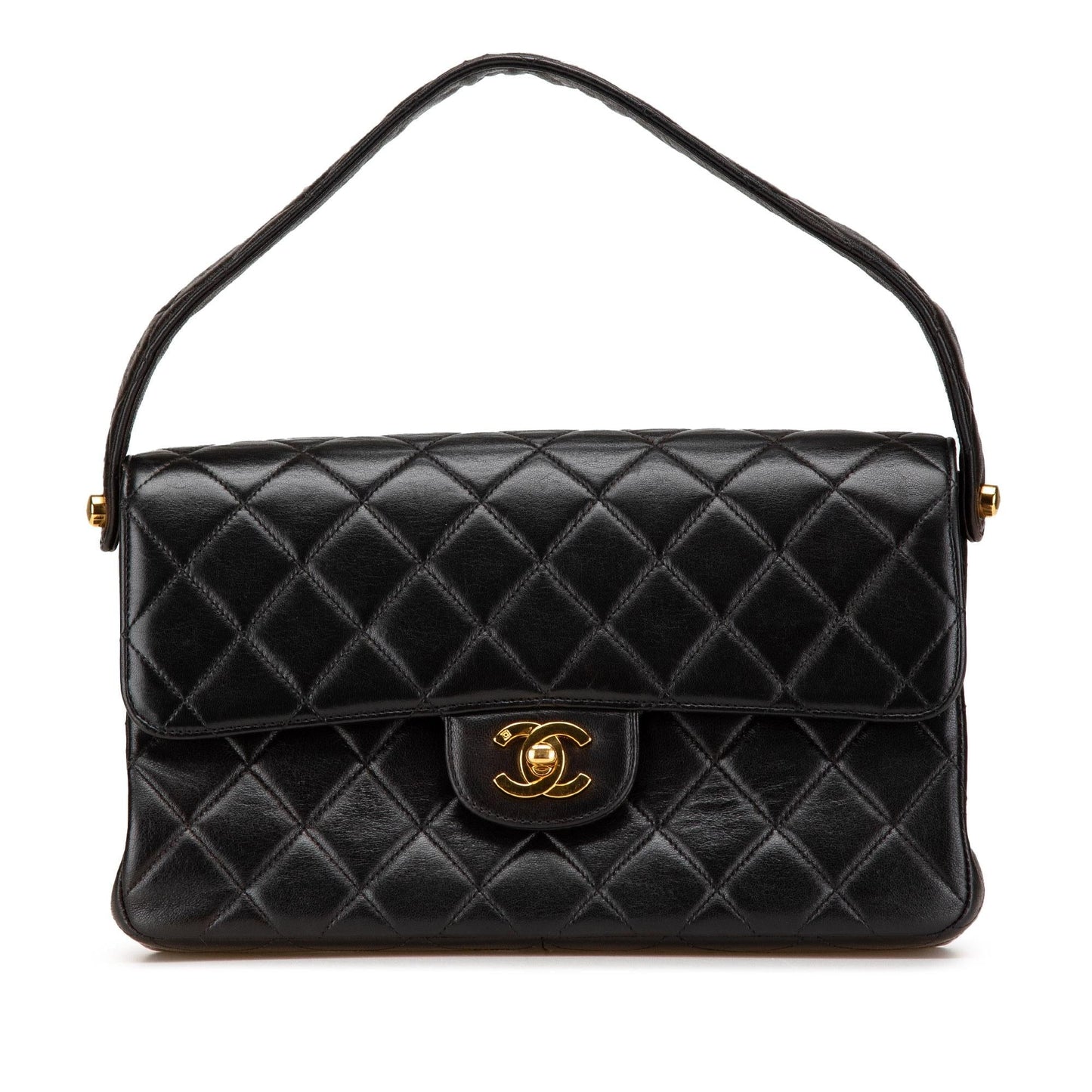 Chanel Quilted Lambskin Double Sided Flap Handbag