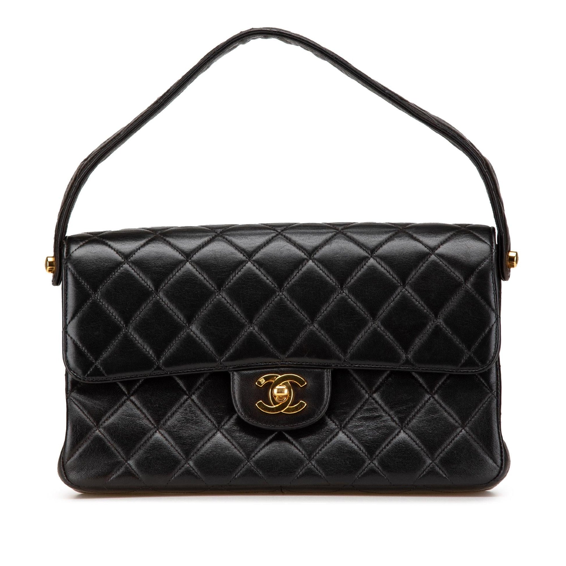 Chanel Quilted Lambskin Double Sided Flap Handbag