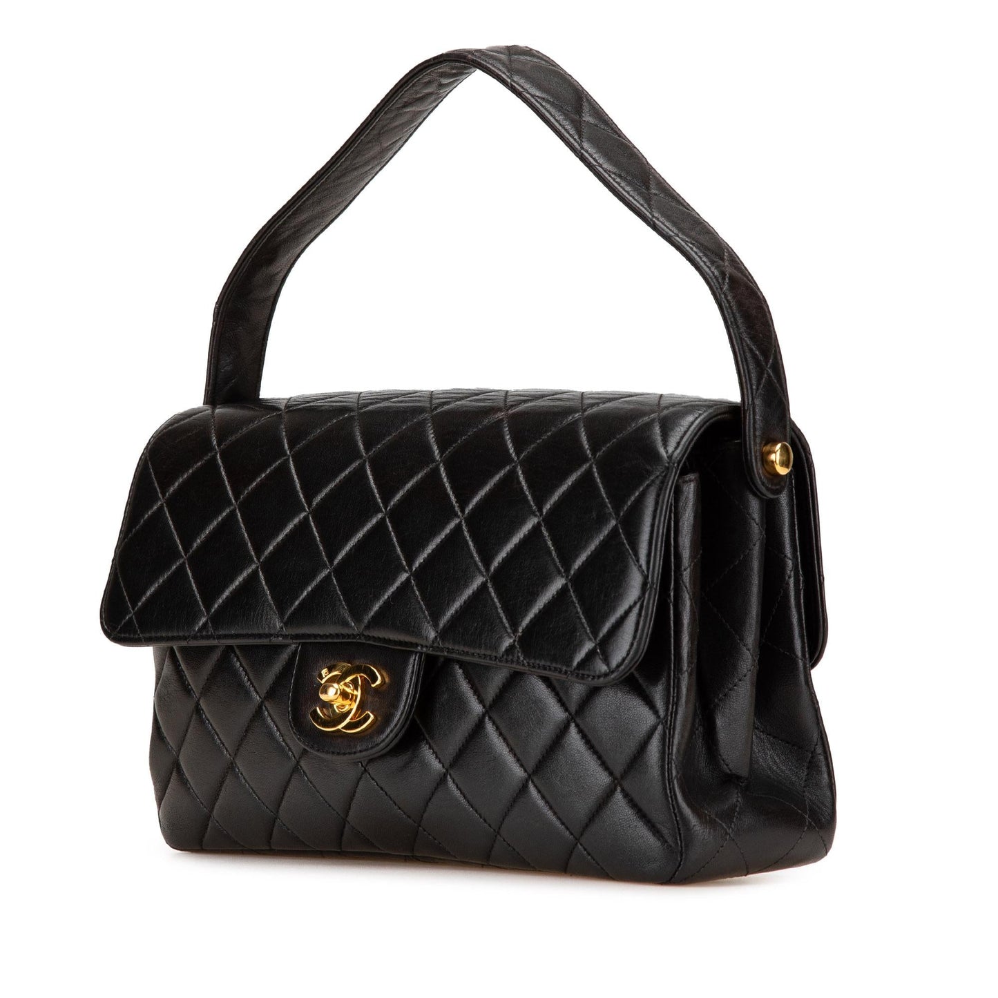 Chanel Quilted Lambskin Double Sided Flap Handbag