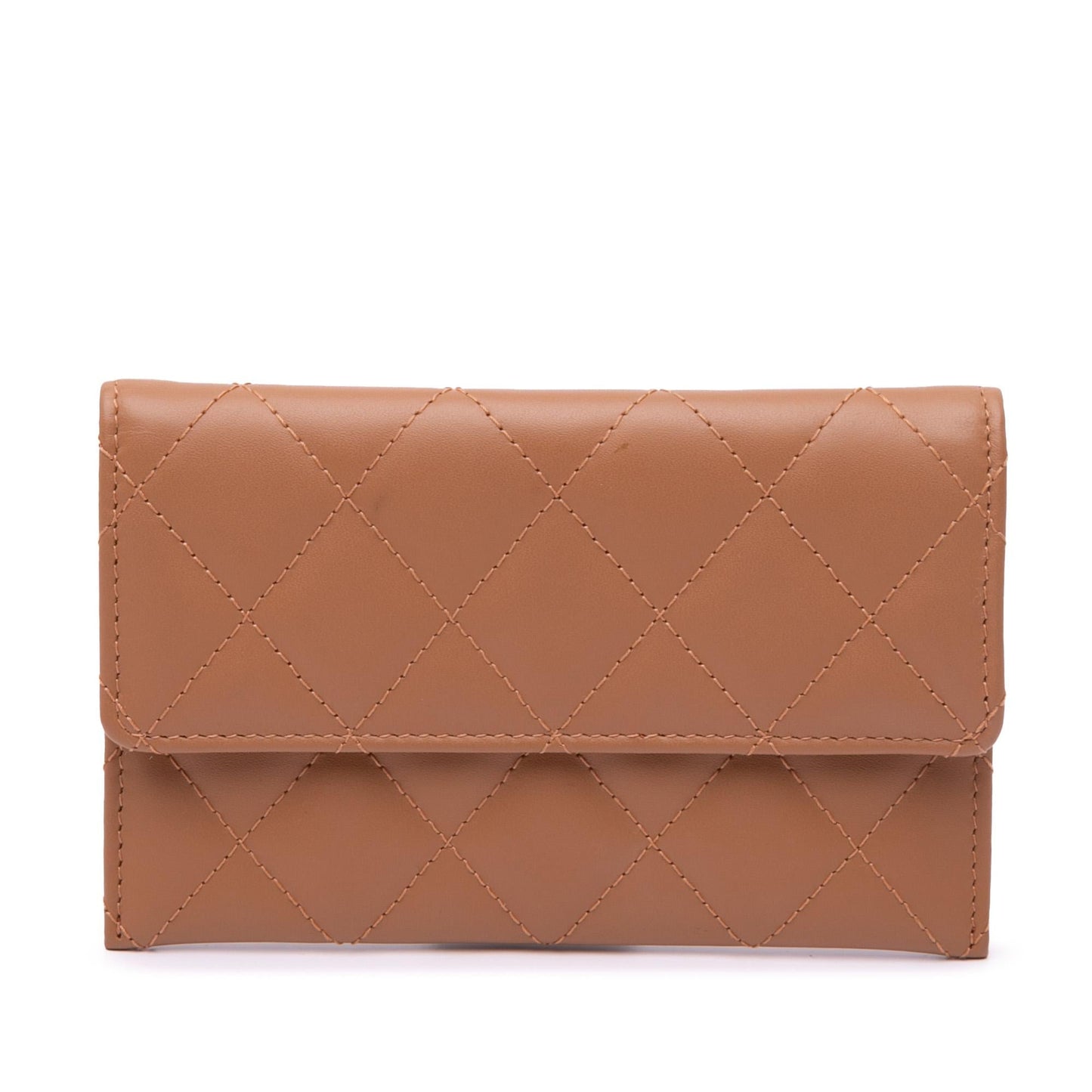 Chanel Quilted Lambskin Flap Card Holder Wallet Case