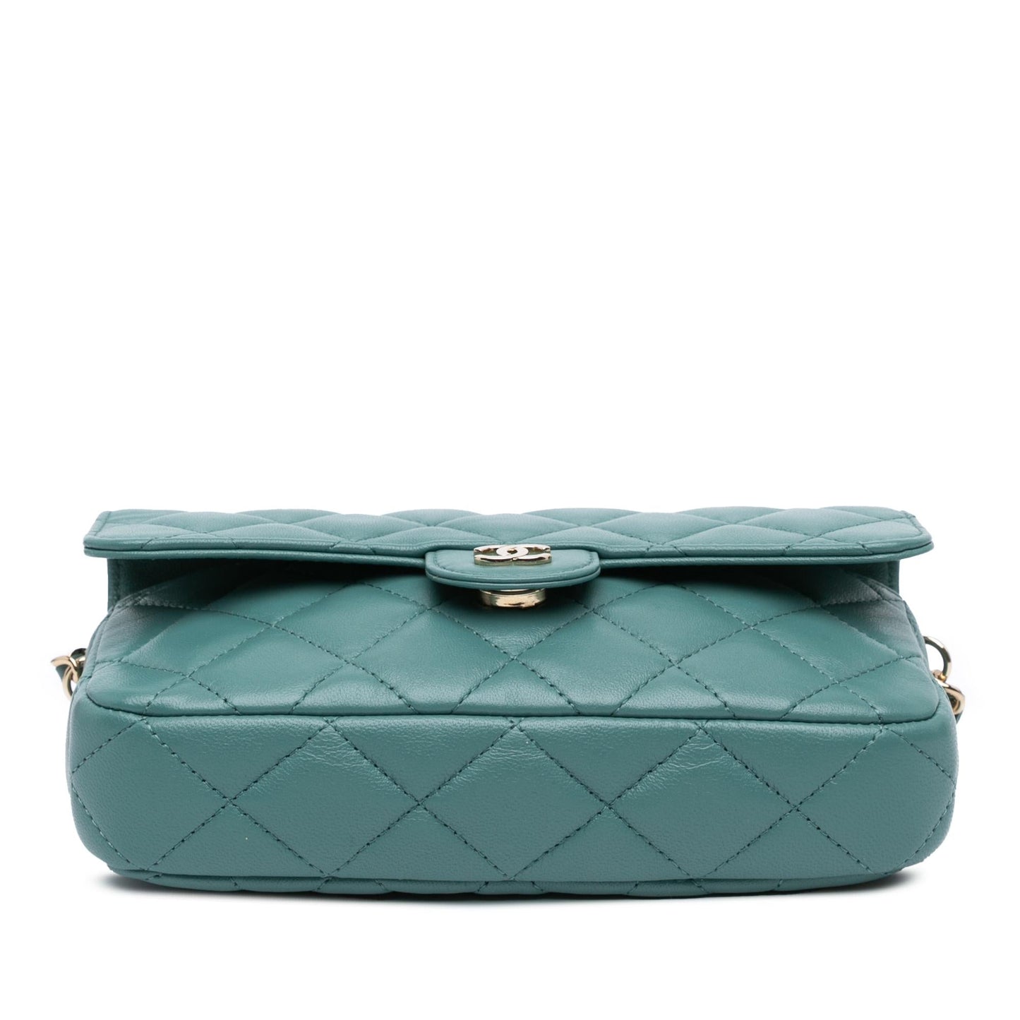 Chanel Quilted Lambskin Flap Phone Holder SHG-LPbK3B Handbag