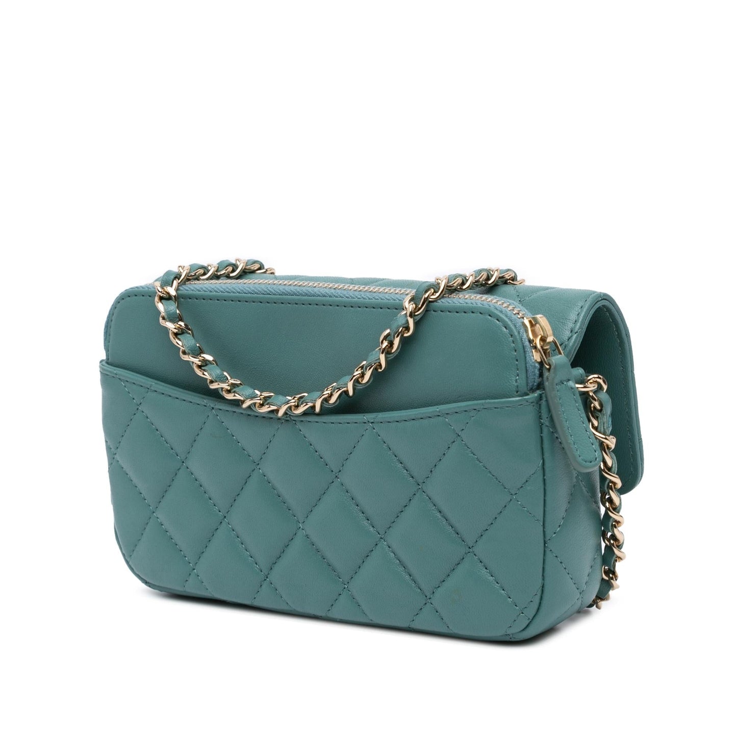 Chanel Quilted Lambskin Flap Phone Holder SHG-LPbK3B Handbag