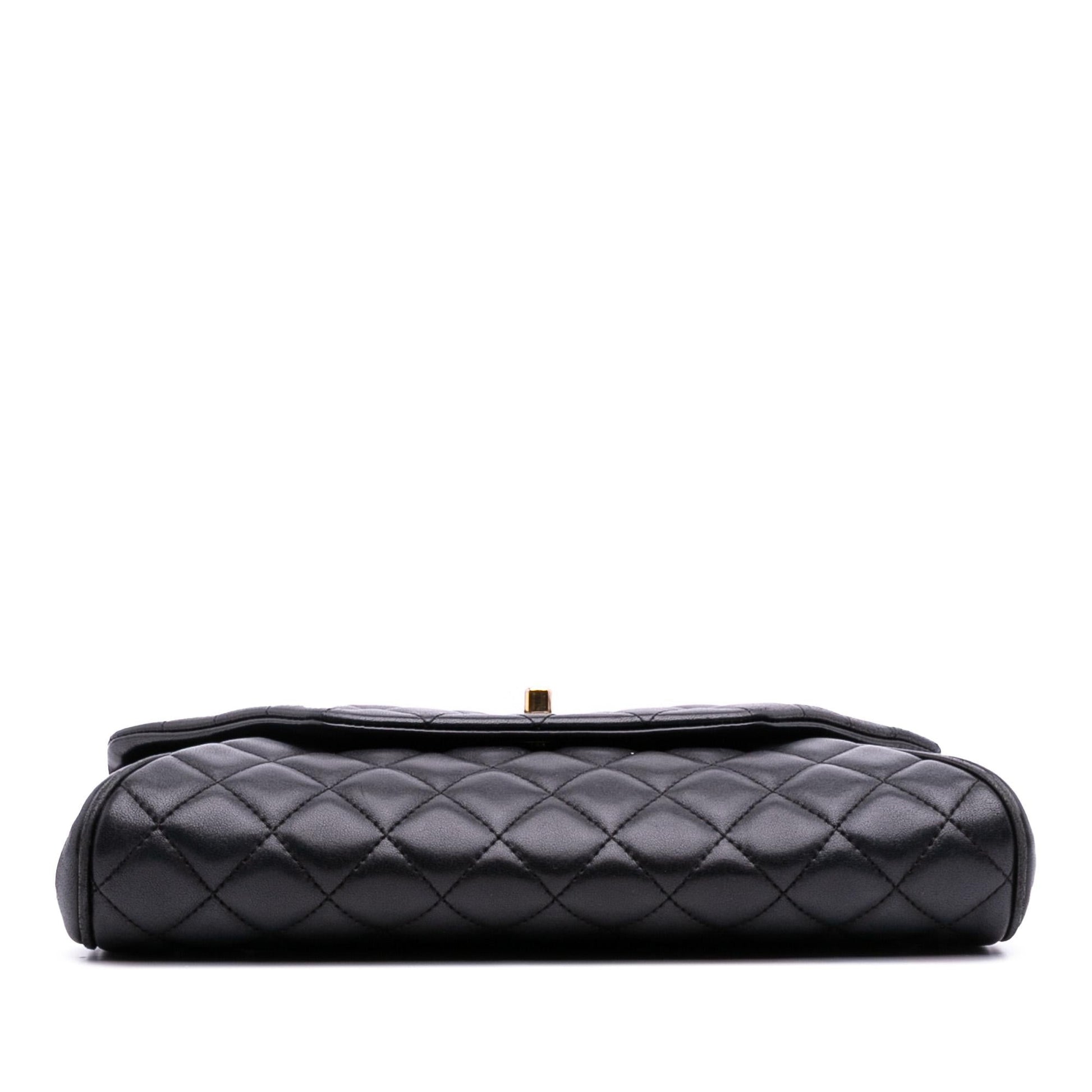 Chanel Quilted Lambskin Fold Up Again Clutch Bag