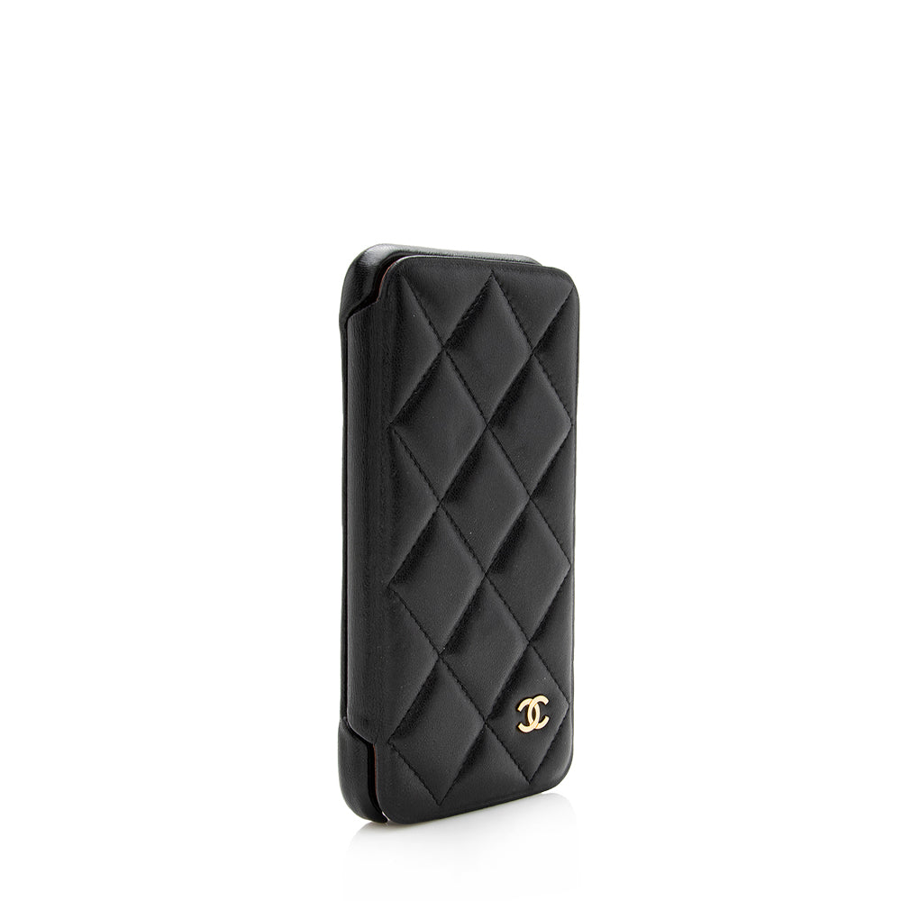 Chanel Quilted Lambskin iPhone X SHF Pochette Handbag